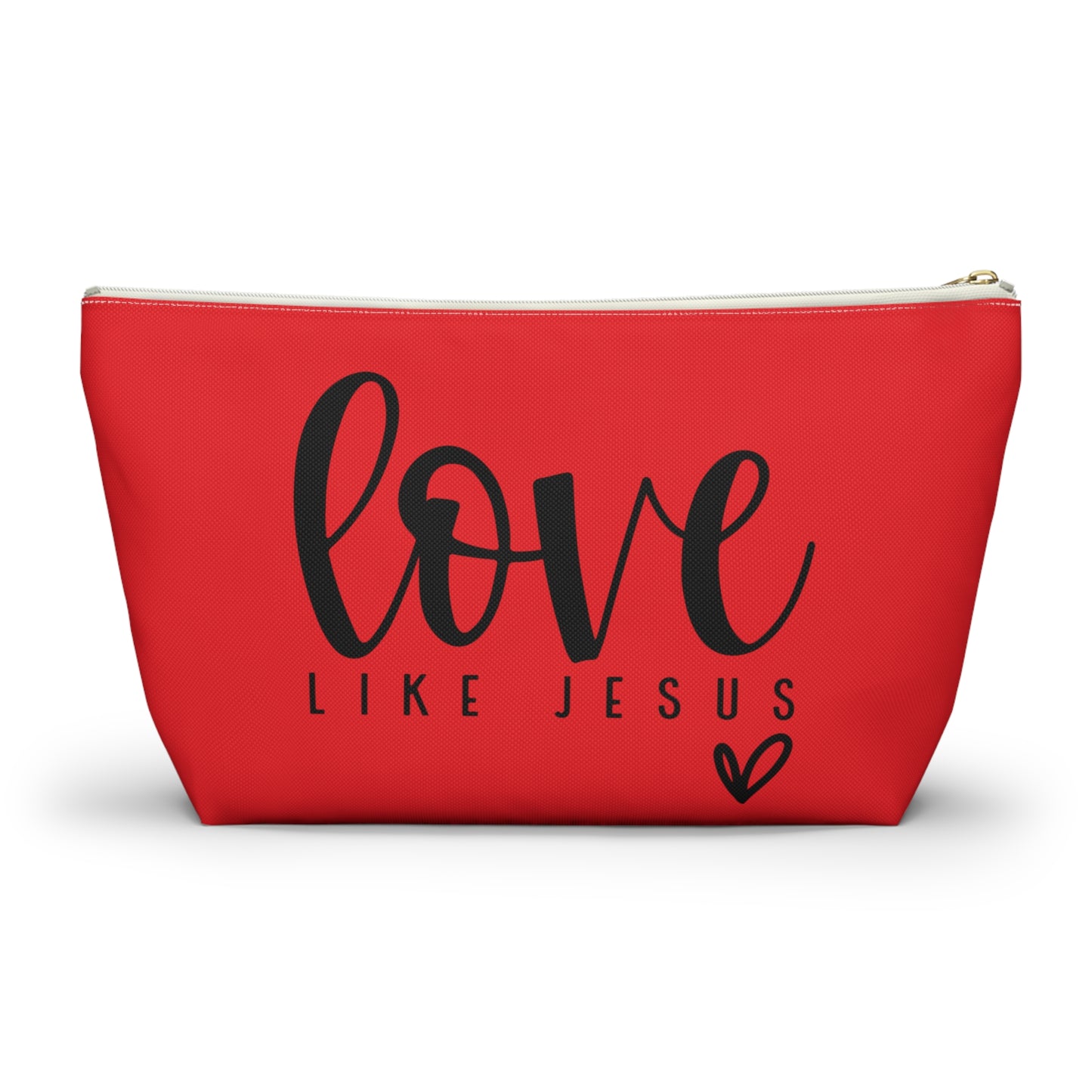 Love Like Jesus Accessory Pouch w T-bottom