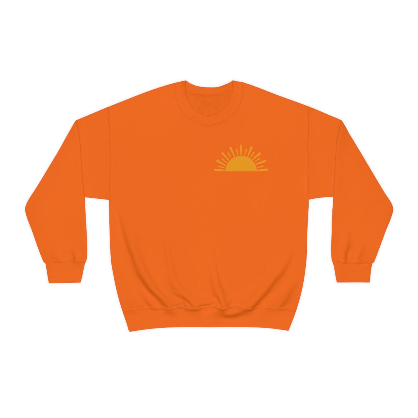 "Sunshine on My Mind" (Front & Back Design) - Unisex Heavy Blend™ Crewneck Sweatshirt