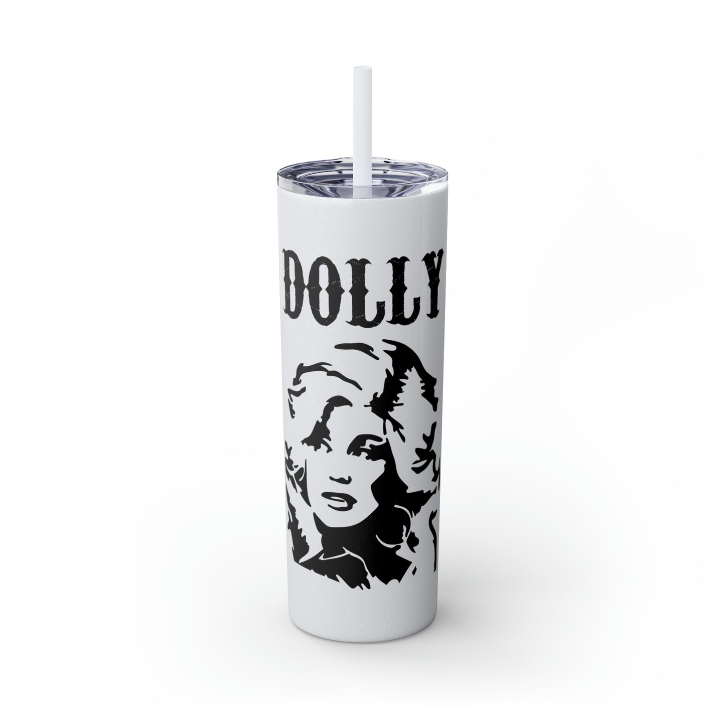 Dolly Portrait Skinny Tumbler with Straw, 20oz