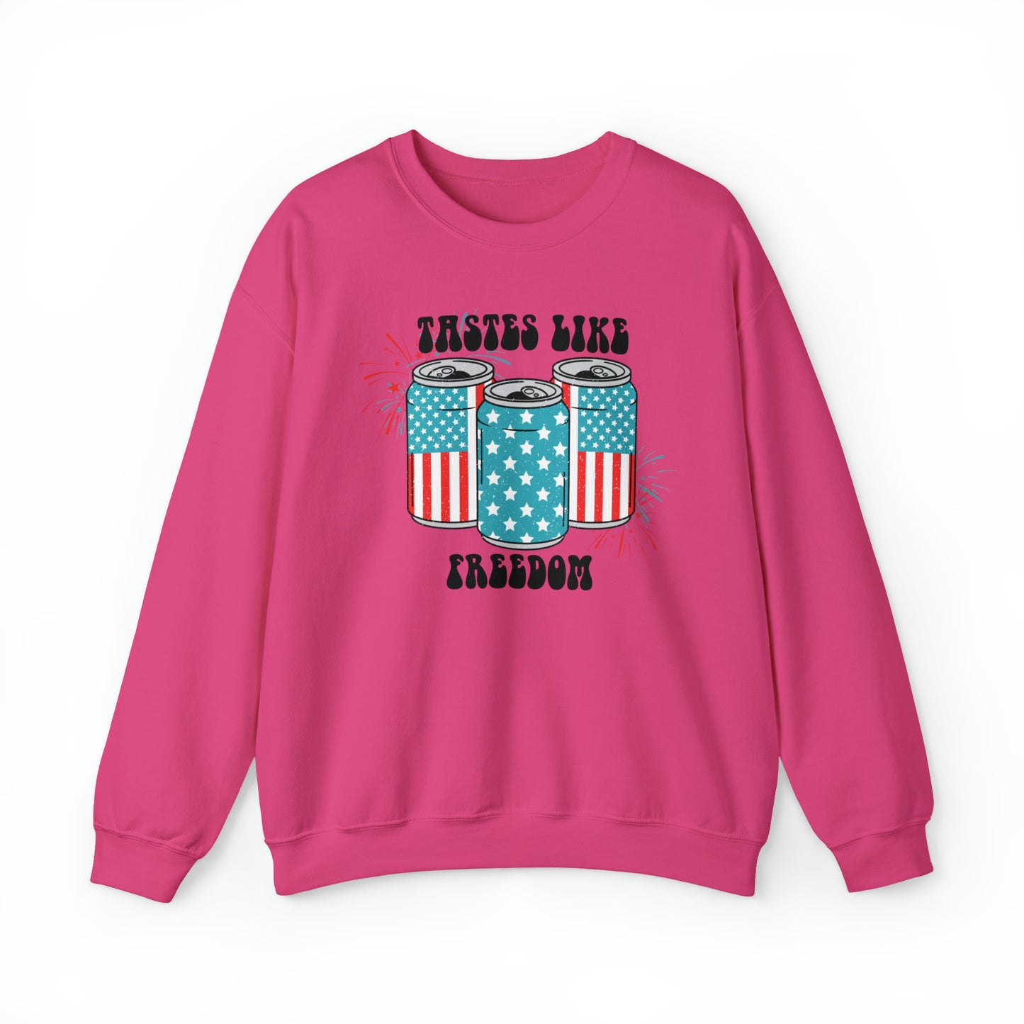 USA America Tastes Like Freedom Party Can Heavy Blend™ Crewneck Sweatshirt