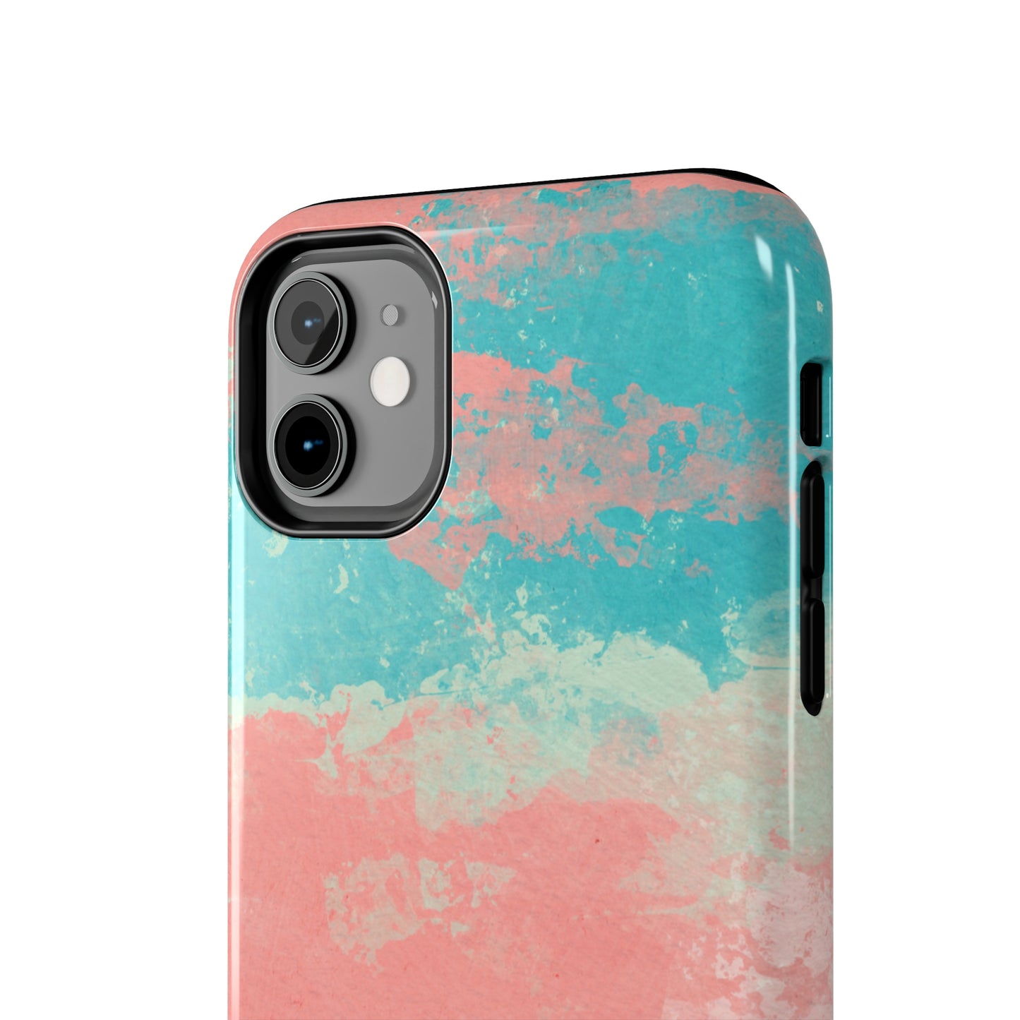 Pink and Turquoise Water Color Tough Phone Cases