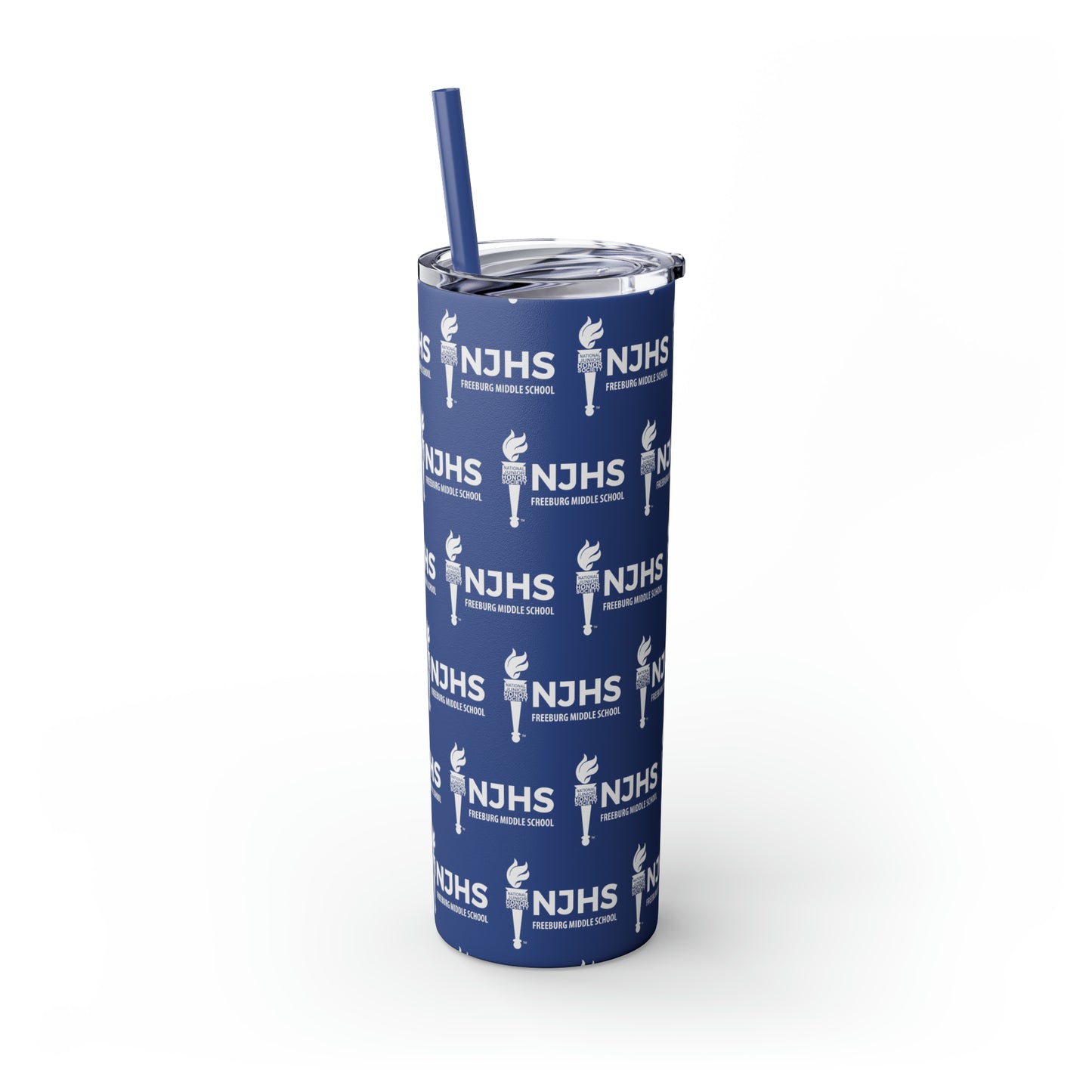 NJHS Logo Skinny Tumbler with Straw, 20oz