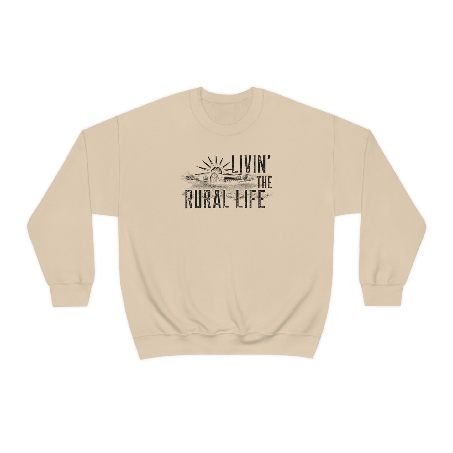 "Livin' the Rural Life" - Unisex Heavy Blend™ Crewneck Sweatshirt