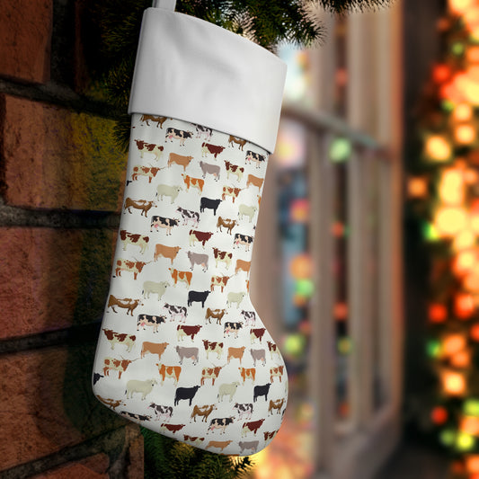 All About the Cows Holiday Stocking