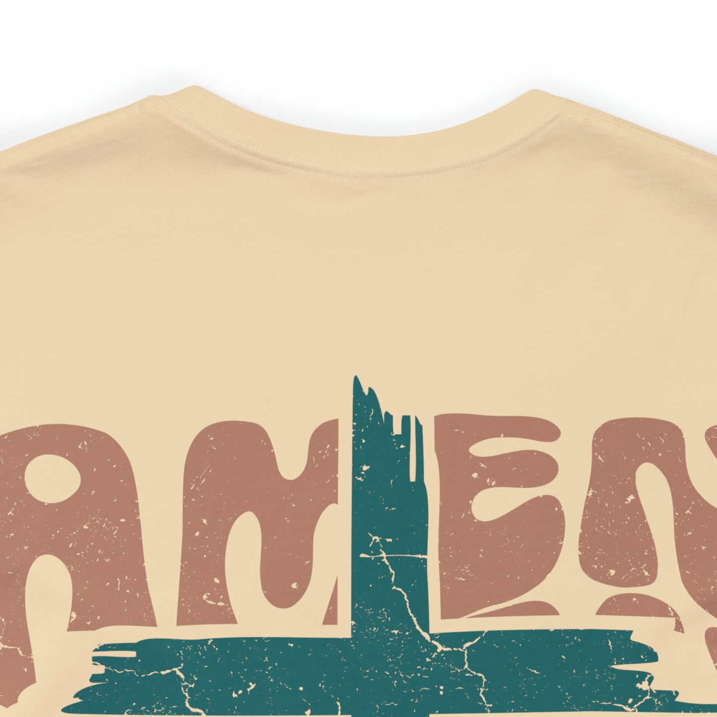 Amen Amen Amen with Cross Front and Back Design T-Shirt