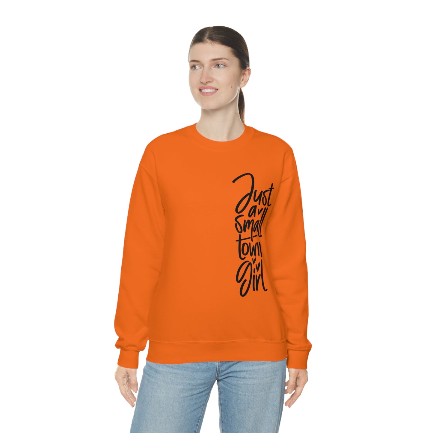 "Just a Small Town Girl" - Unisex Heavy Blend™ Crewneck Sweatshirt