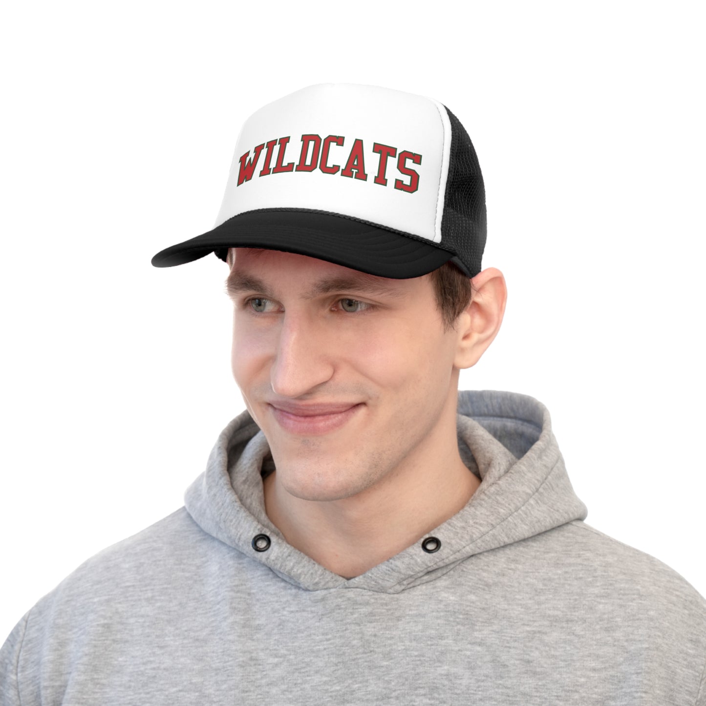 Salem Wildcats Tall Trucker Caps - Red Ink