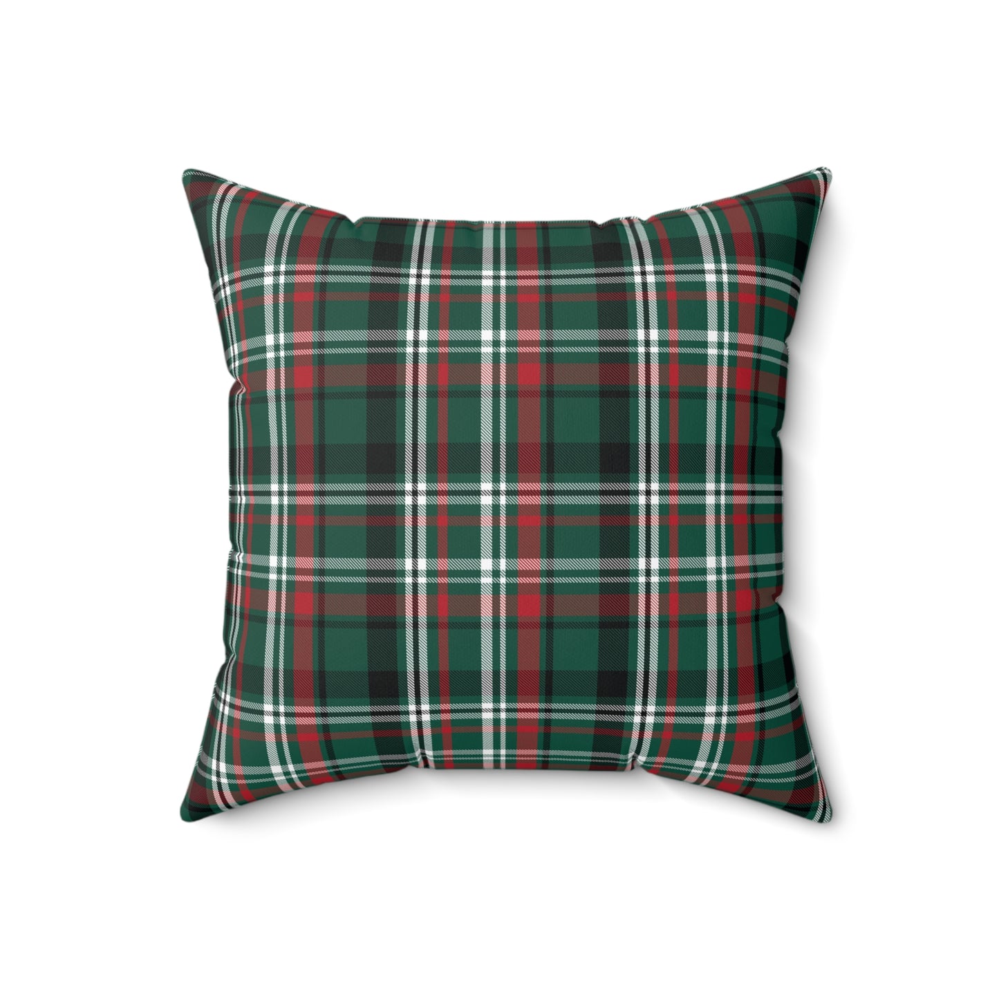 Christmas Plaid/ Holiday Polyester Square Pillow