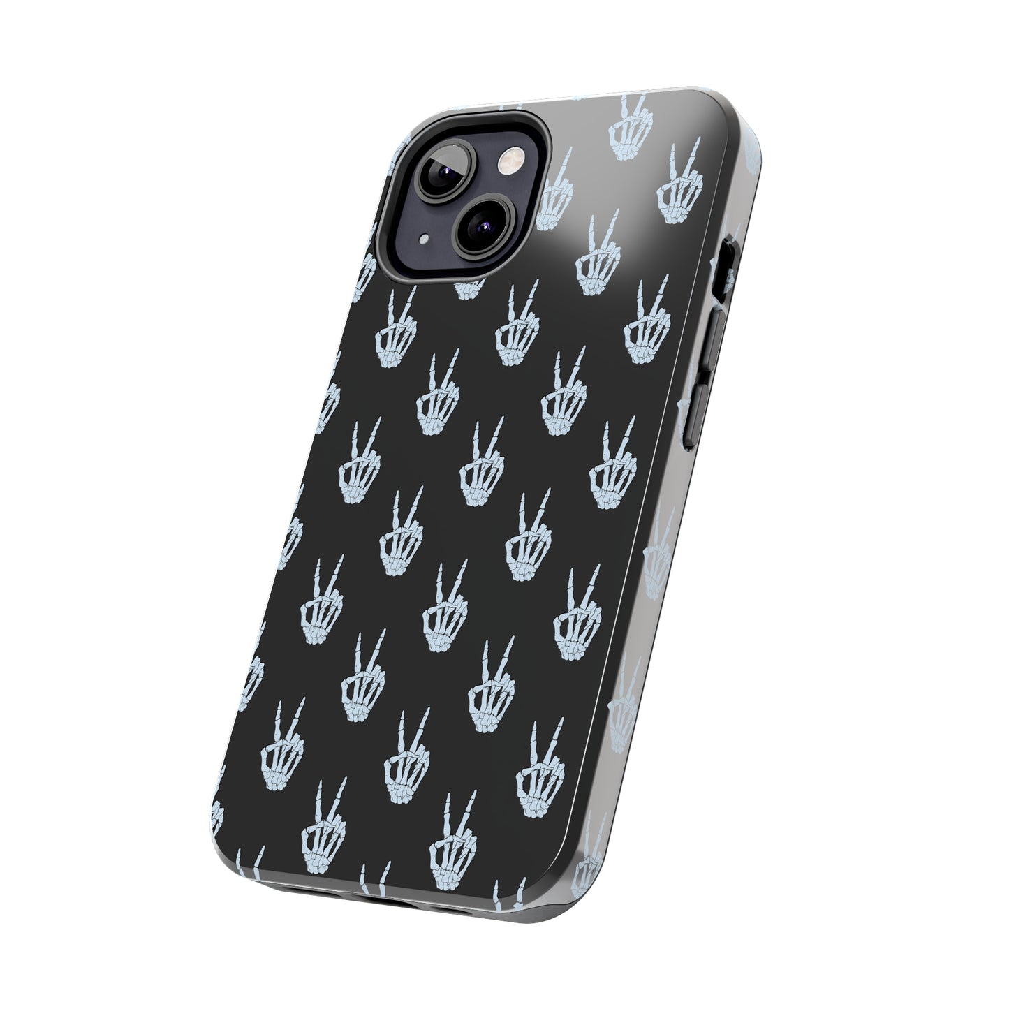 Skeleton Hand Peace Sign Tough Phone Cases