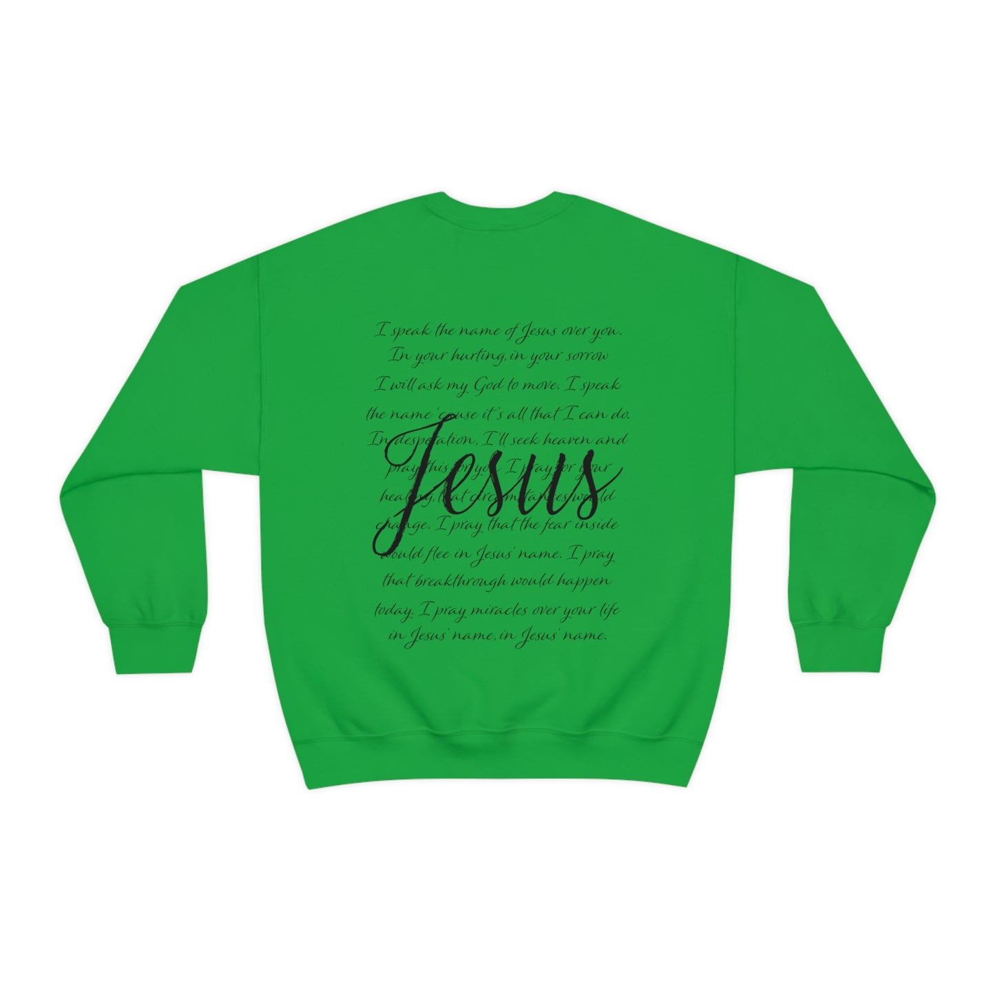 "Jesus Scripture" Front & Back Design - Unisex Heavy Blend™ Crewneck Sweatshirt