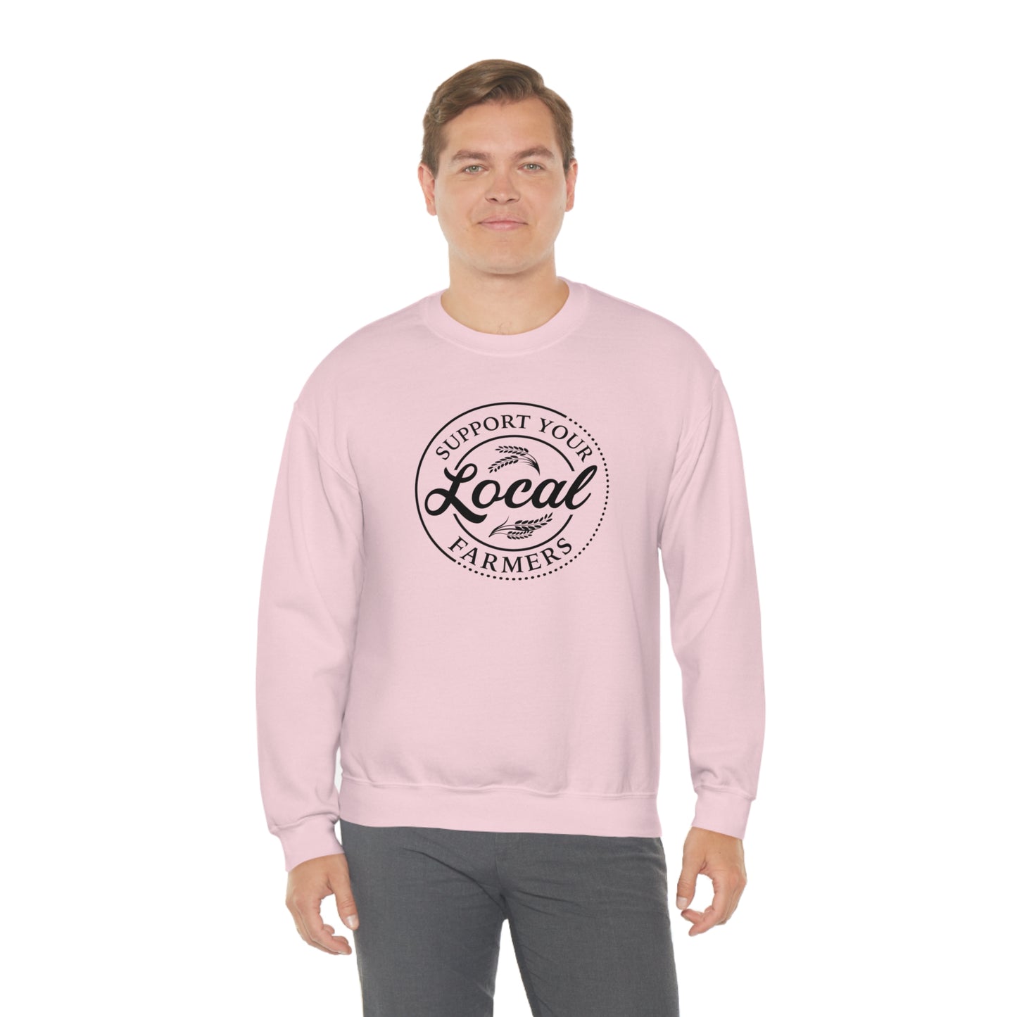 "Support Your Local Farmers" - Unisex Heavy Blend™ Crewneck Sweatshirt