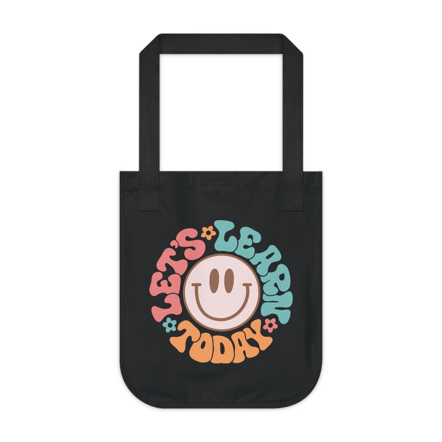 Let's Learn Today Teacher Canvas Tote Bag