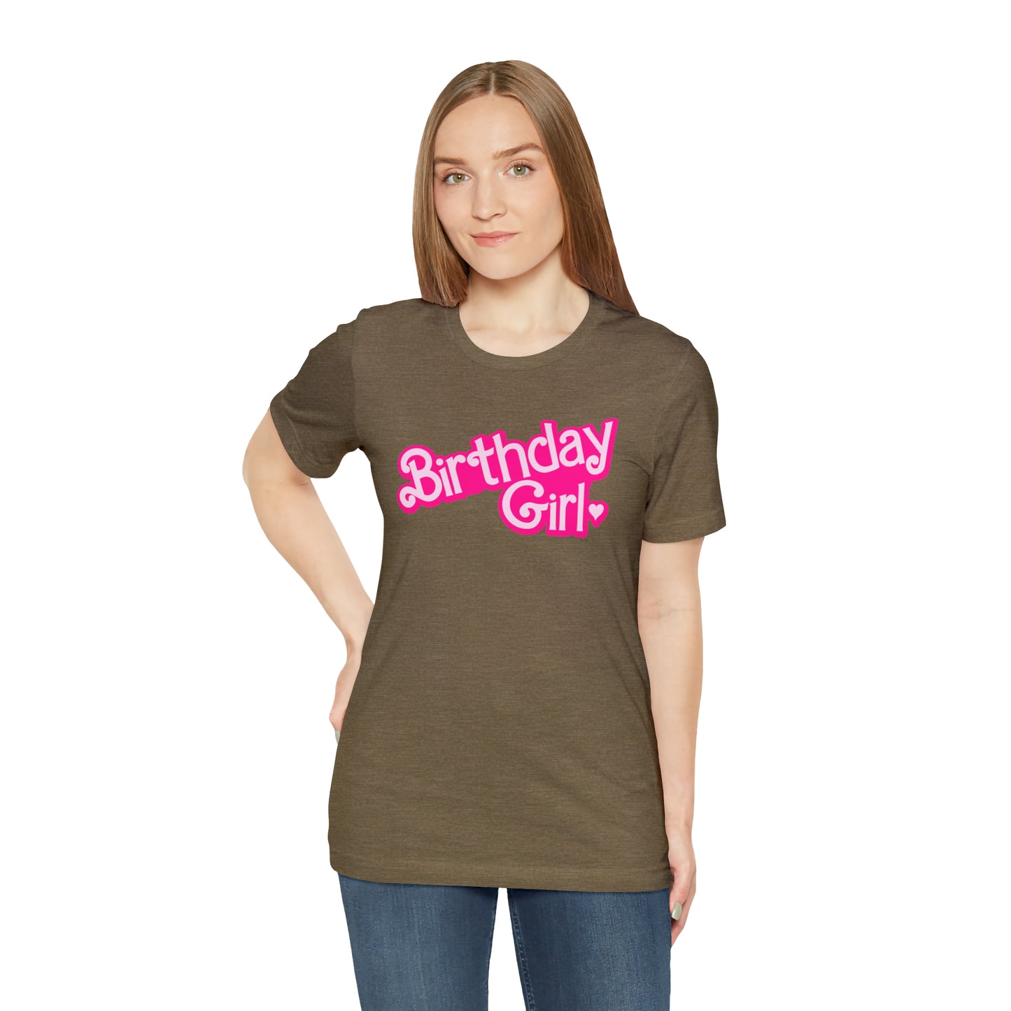 Birthday Girl Hot Pink Barbie Print T-Shirt -