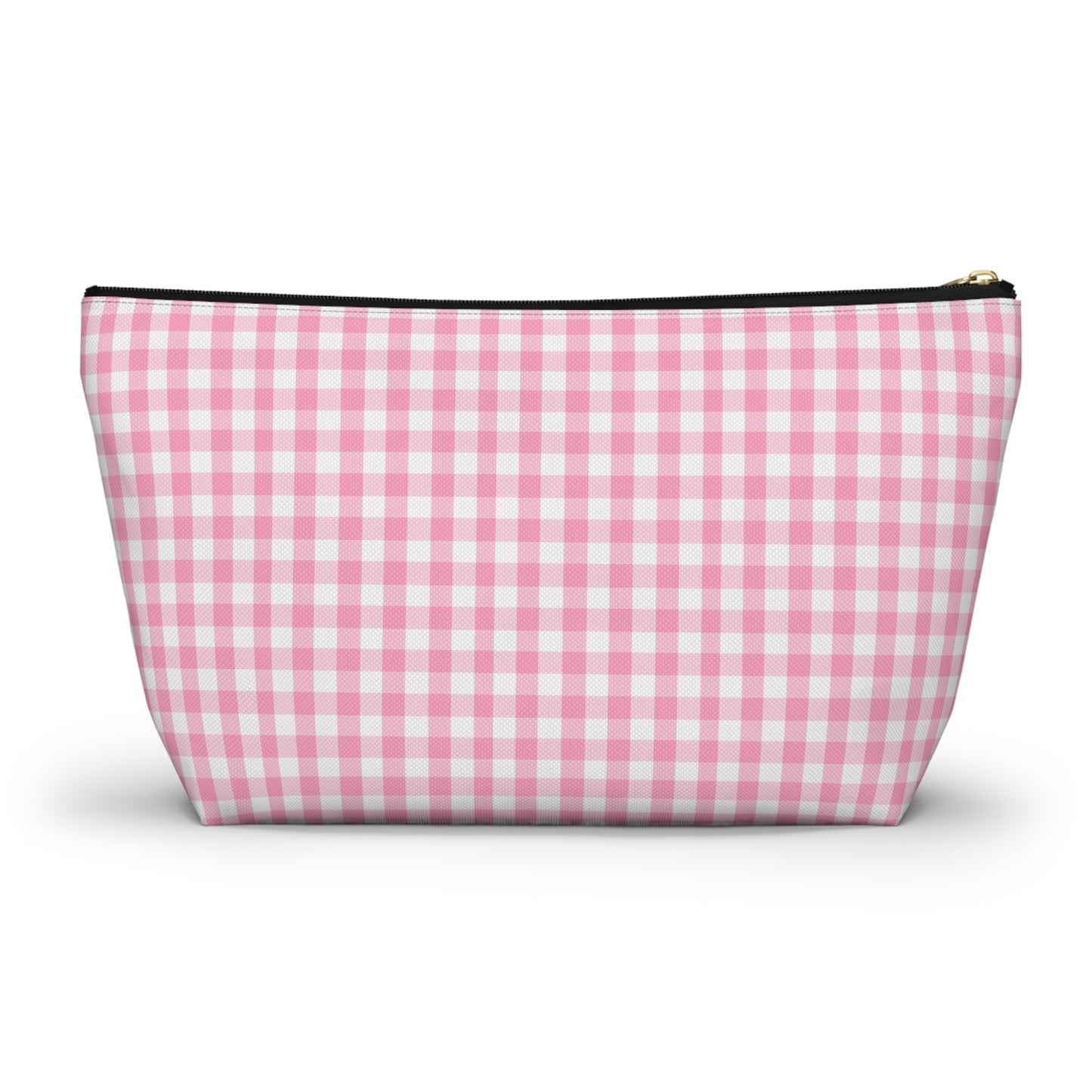 Dolly Portrait Pink Checkerboard Accessory Pouch w T-bottom