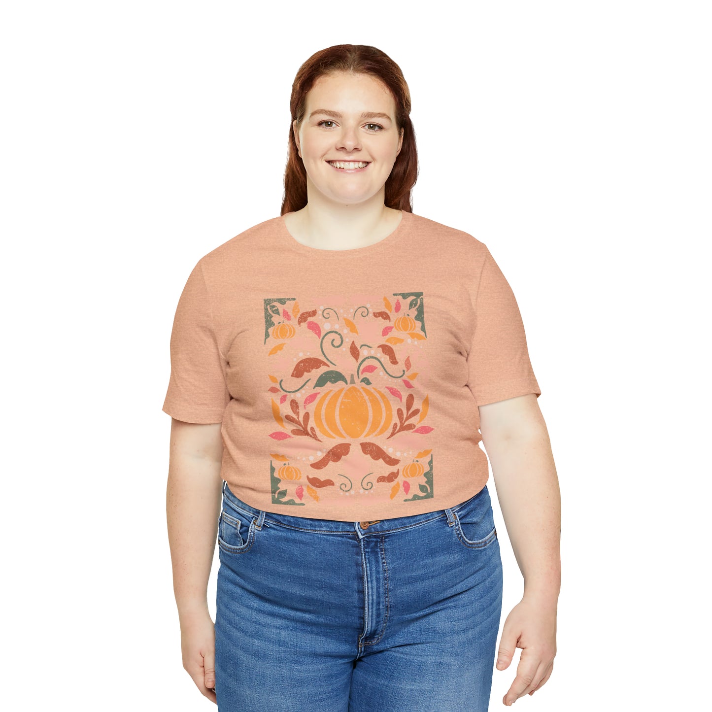 Distressed Boho Fall Floral Mural T-Shirt