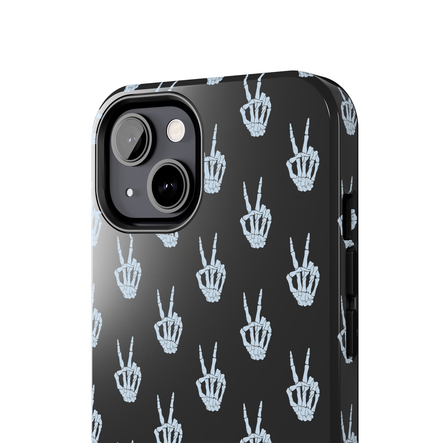 Skeleton Hand Peace Sign Tough Phone Cases