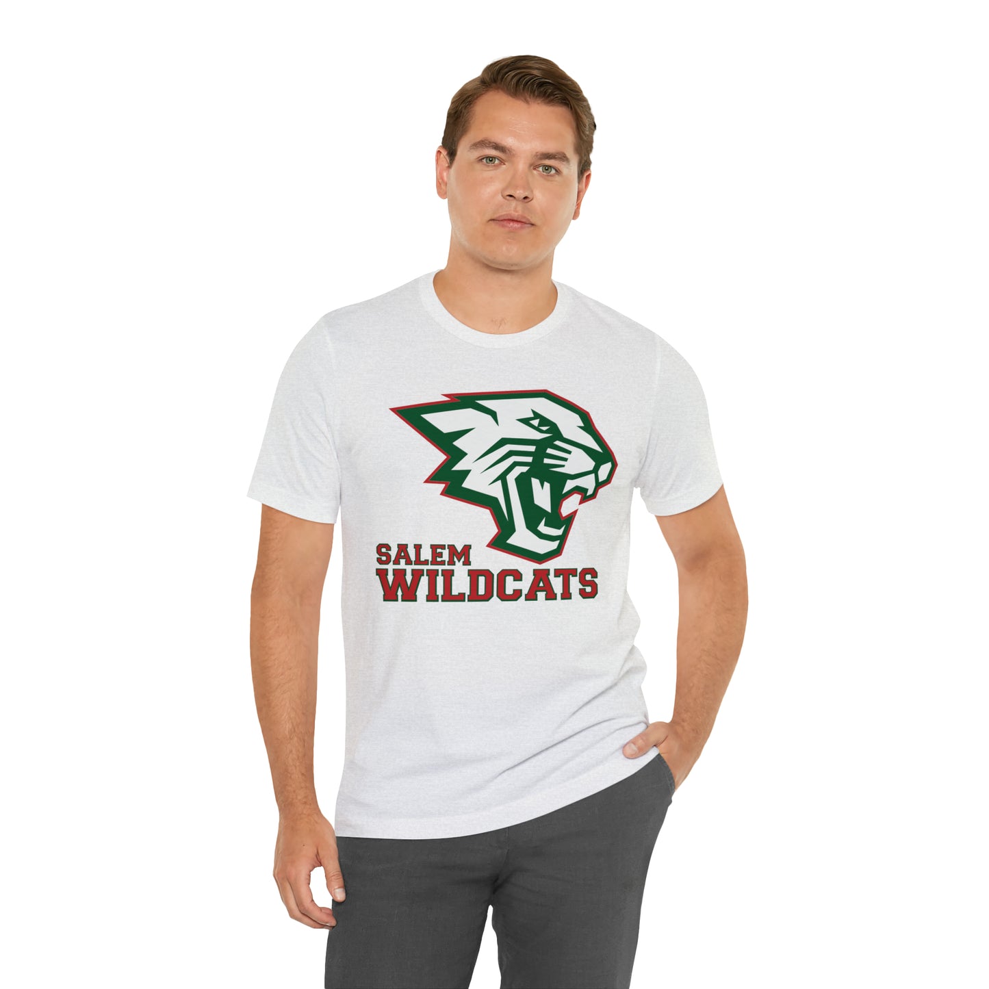 Salem Wildcats Jersey Short Sleeve Tee - Red Print