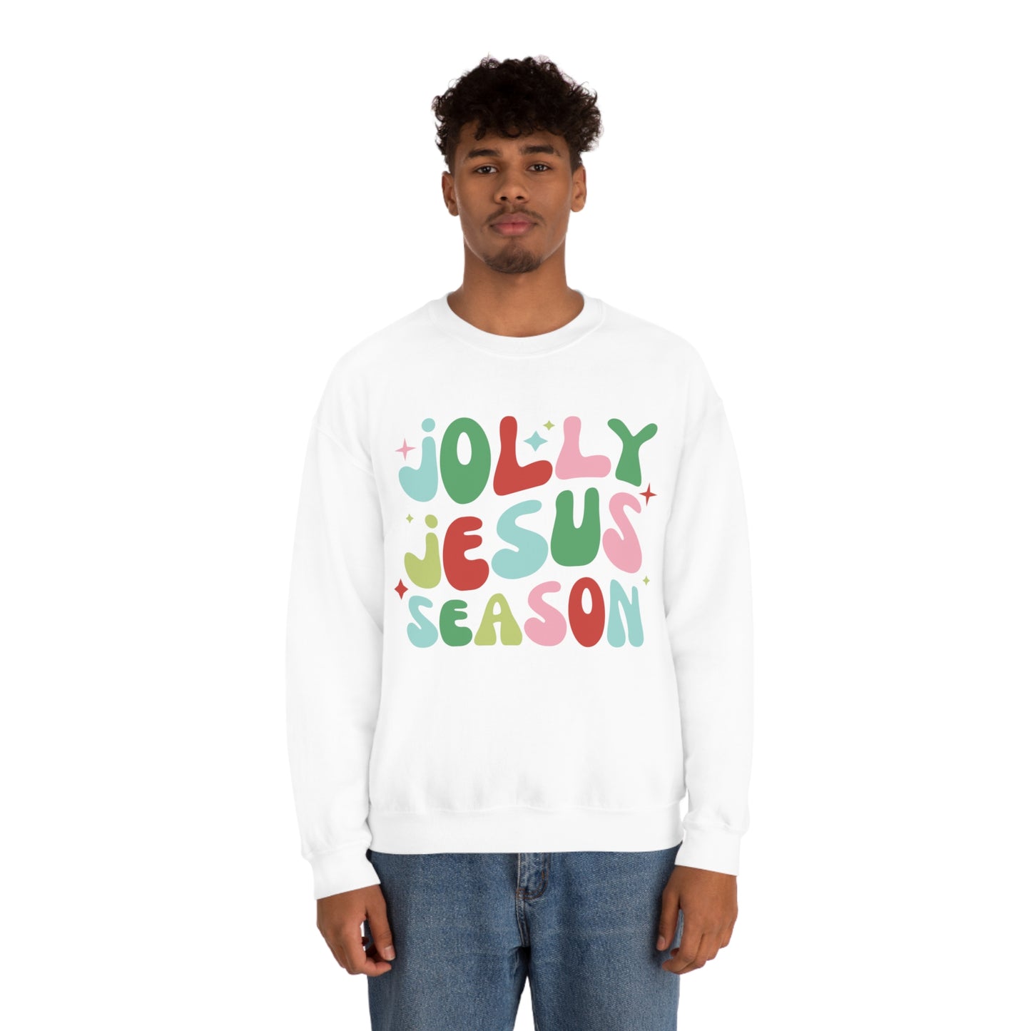 Jolly Jesus Season Heavyweight Crewneck Sweatshirt