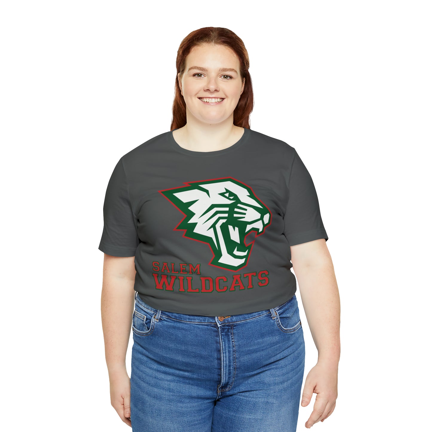 Salem Wildcats Jersey Short Sleeve Tee - Red Print