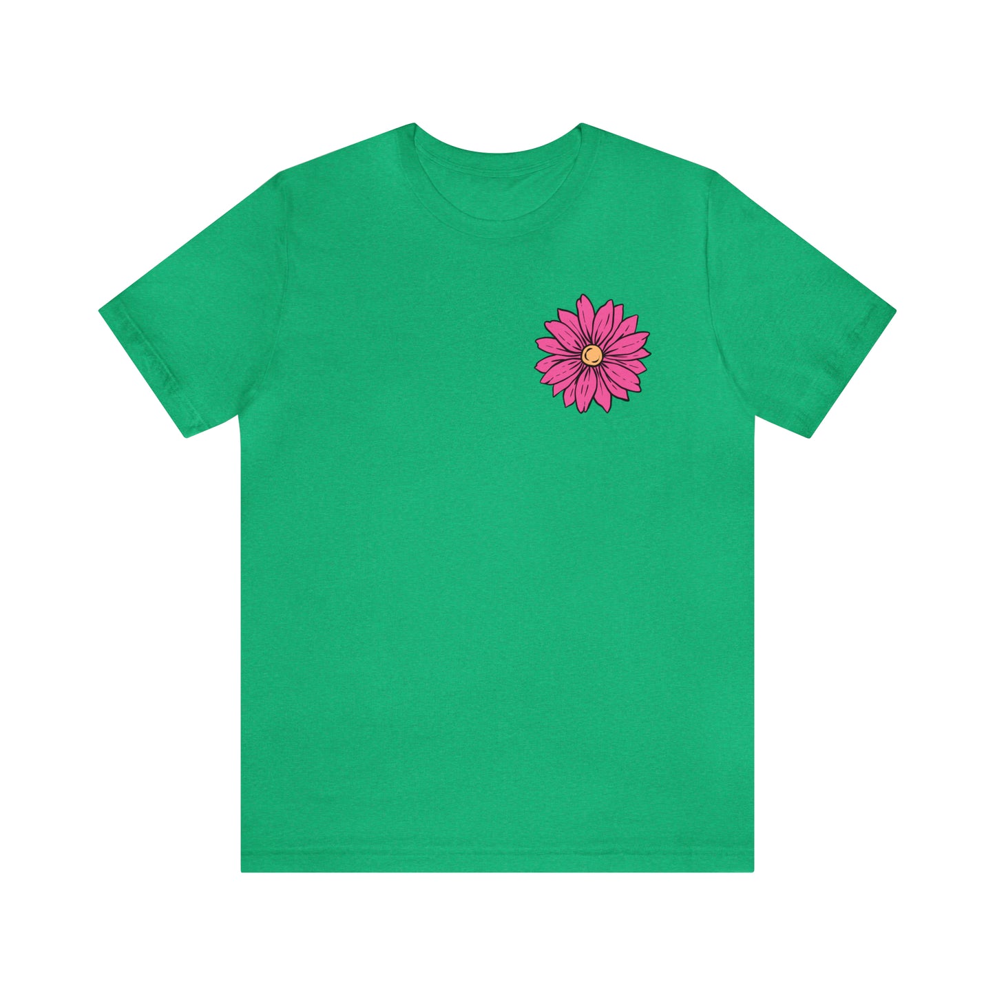 TWO SIDED Positive Energy T-Shirt (Flower on Front - Positive Energy on Back) Christian T-Shirt