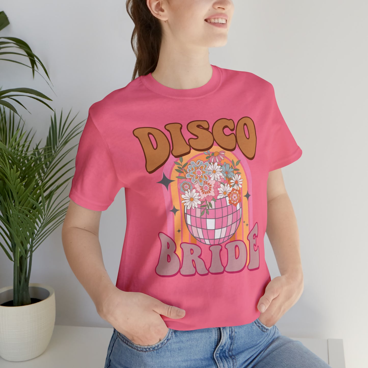 Retro Disco Bride Mirror Ball T-Shirt