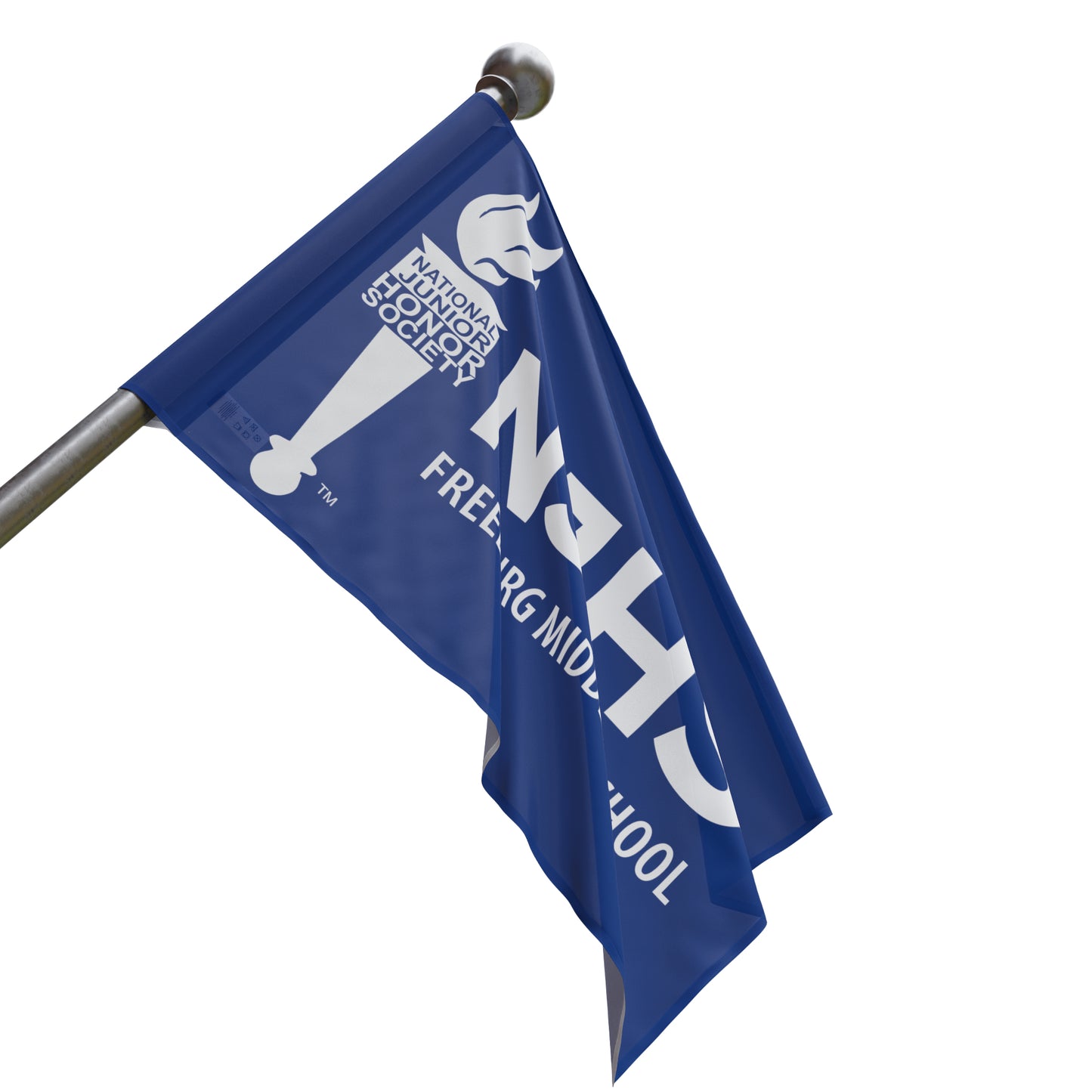 Freeburg Middle School NJHS National Junior Honor Society Flag - Royal Blue