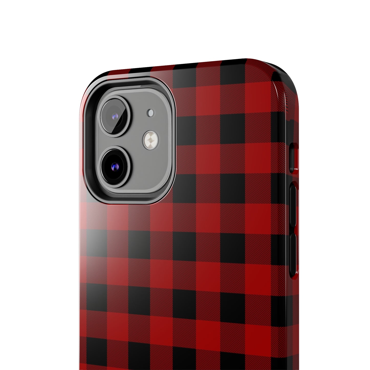 Red and Black Plaid Tough Phone Cases