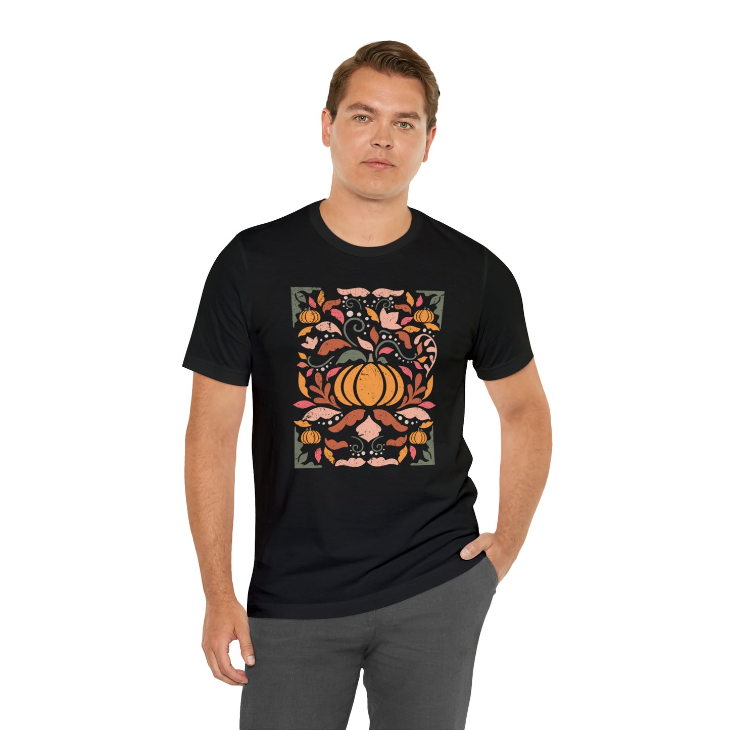 Distressed Boho Fall Floral Mural T-Shirt