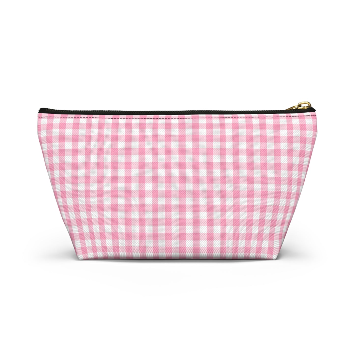 Dolly Portrait Pink Checkerboard Accessory Pouch w T-bottom