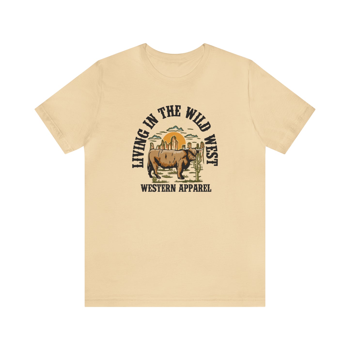 "Living in in the Wildwest" Unisex Jersey Short Sleeve Tee