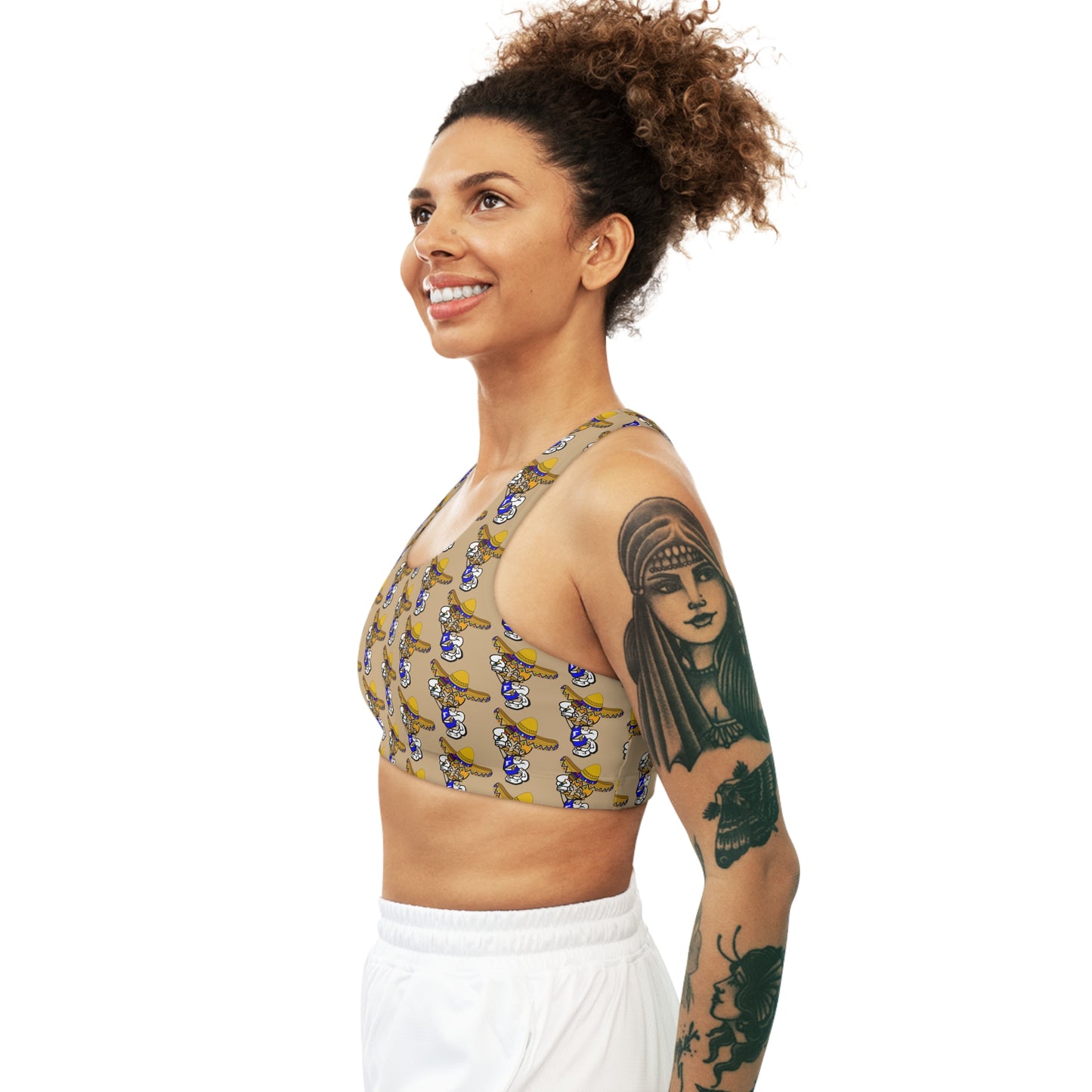 Sombrero Midget Seamless Sports Bra - tan