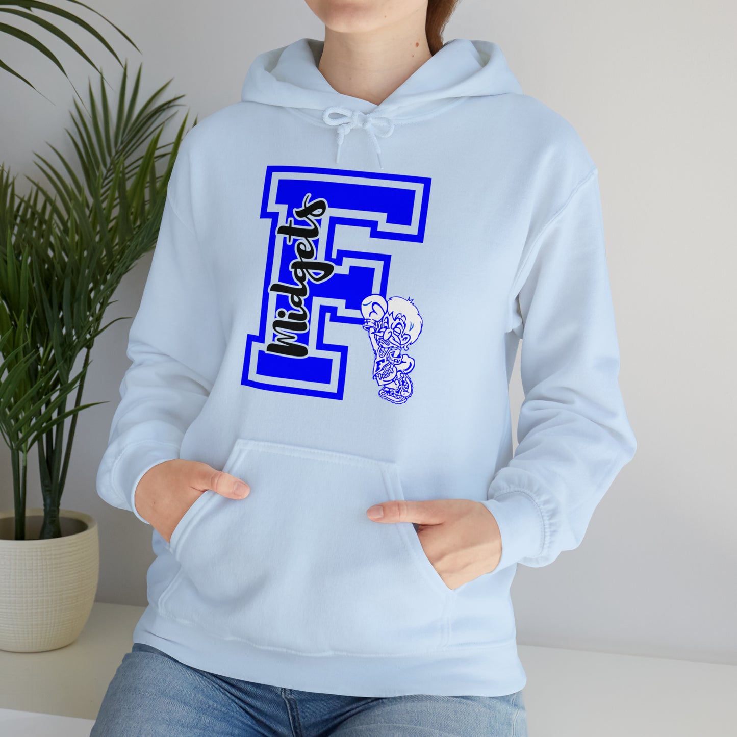 Give Me an F - Freeburg Midgets Logo Design Hooded Sweatshirt