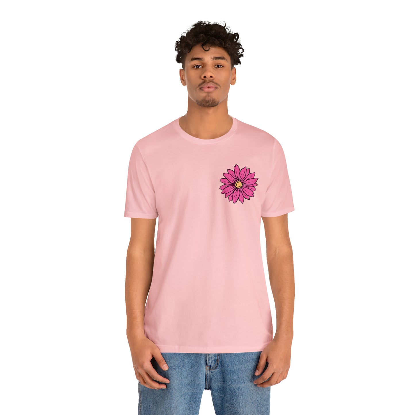 TWO SIDED Positive Energy T-Shirt (Flower on Front - Positive Energy on Back) Christian T-Shirt