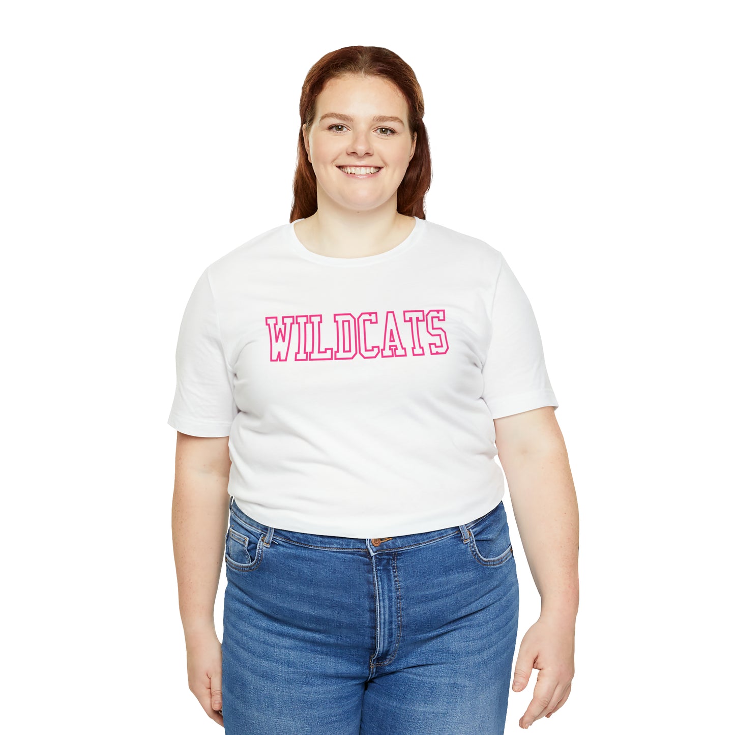 Pink Salem Wildcats Jersey Short Sleeve Tee - Green Print