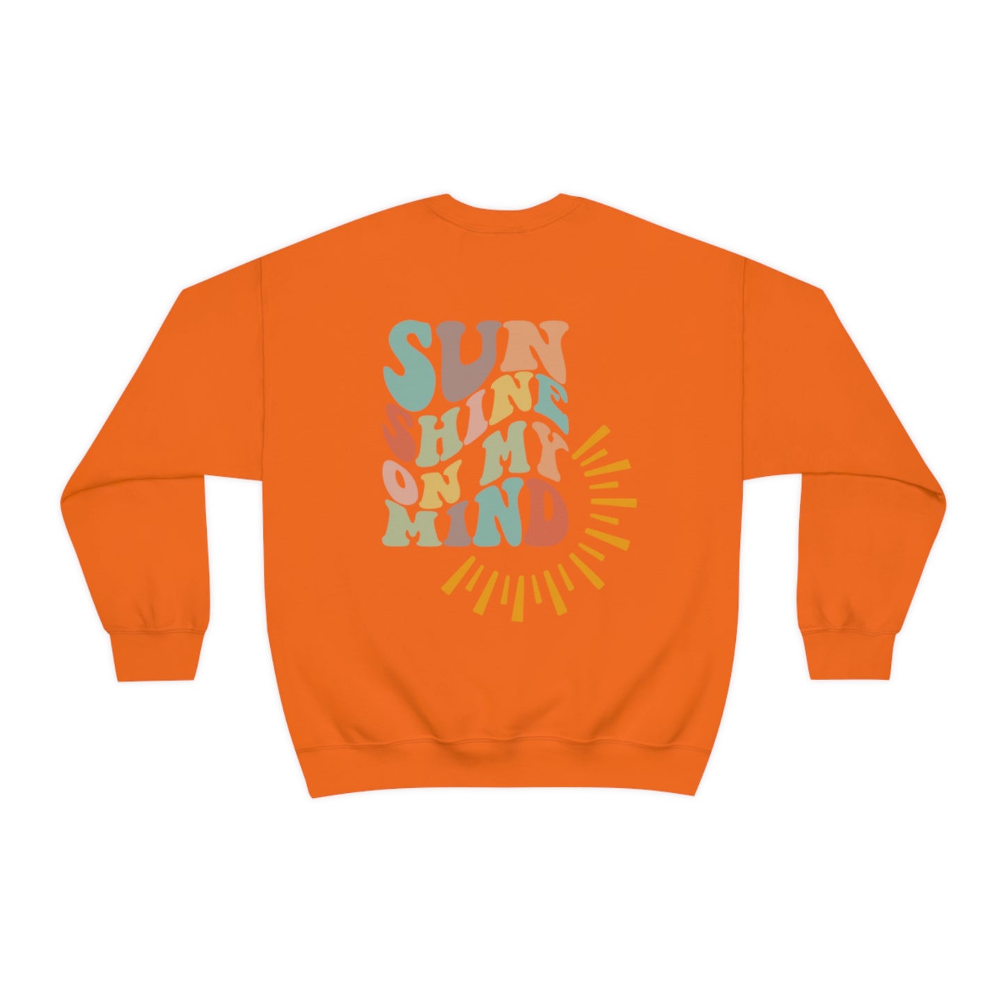 "Sunshine on My Mind" (Front & Back Design) - Unisex Heavy Blend™ Crewneck Sweatshirt