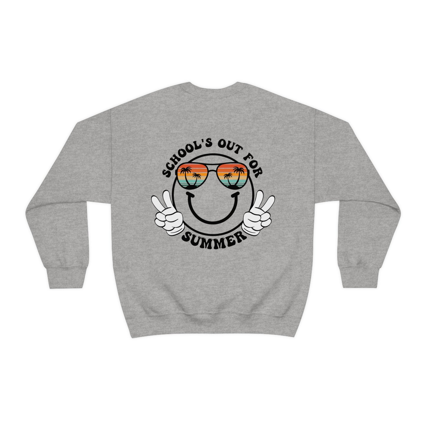 "Schools Out for Summer" Front & Back Design - Unisex Heavy Blend™ Crewneck Sweatshirt