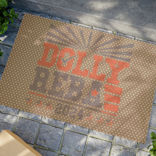 American Stars Dolly and Reba for President 2024 Coir Mat