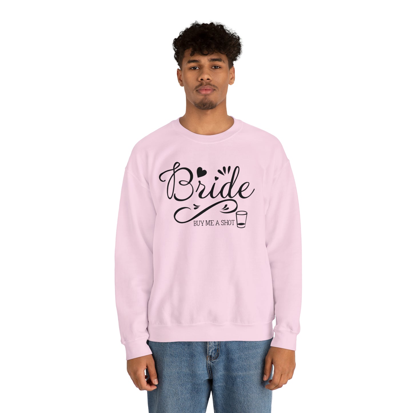 Bride Buy Me a Shot Unisex Heavy Blend™ Crewneck Sweatshirt