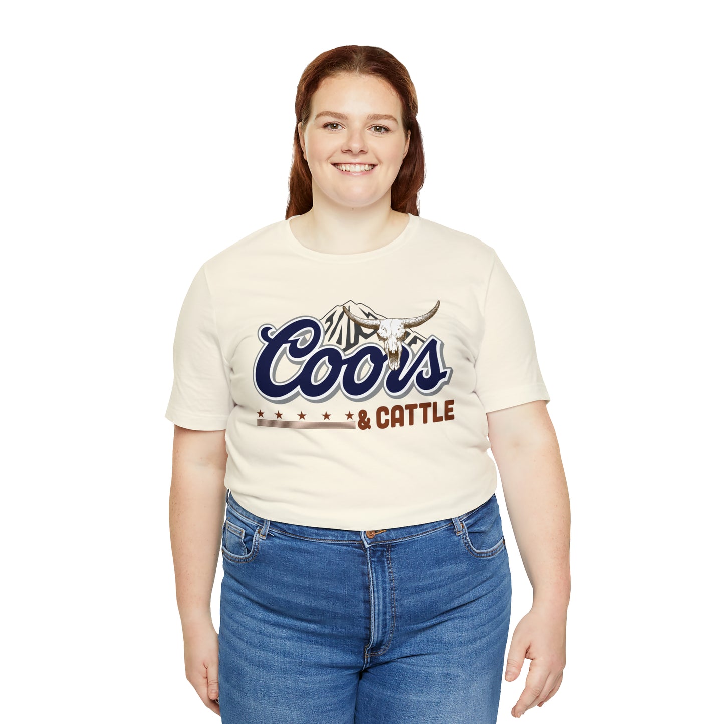 Beer and Cattle Unisex Jersey Short Sleeve Tee