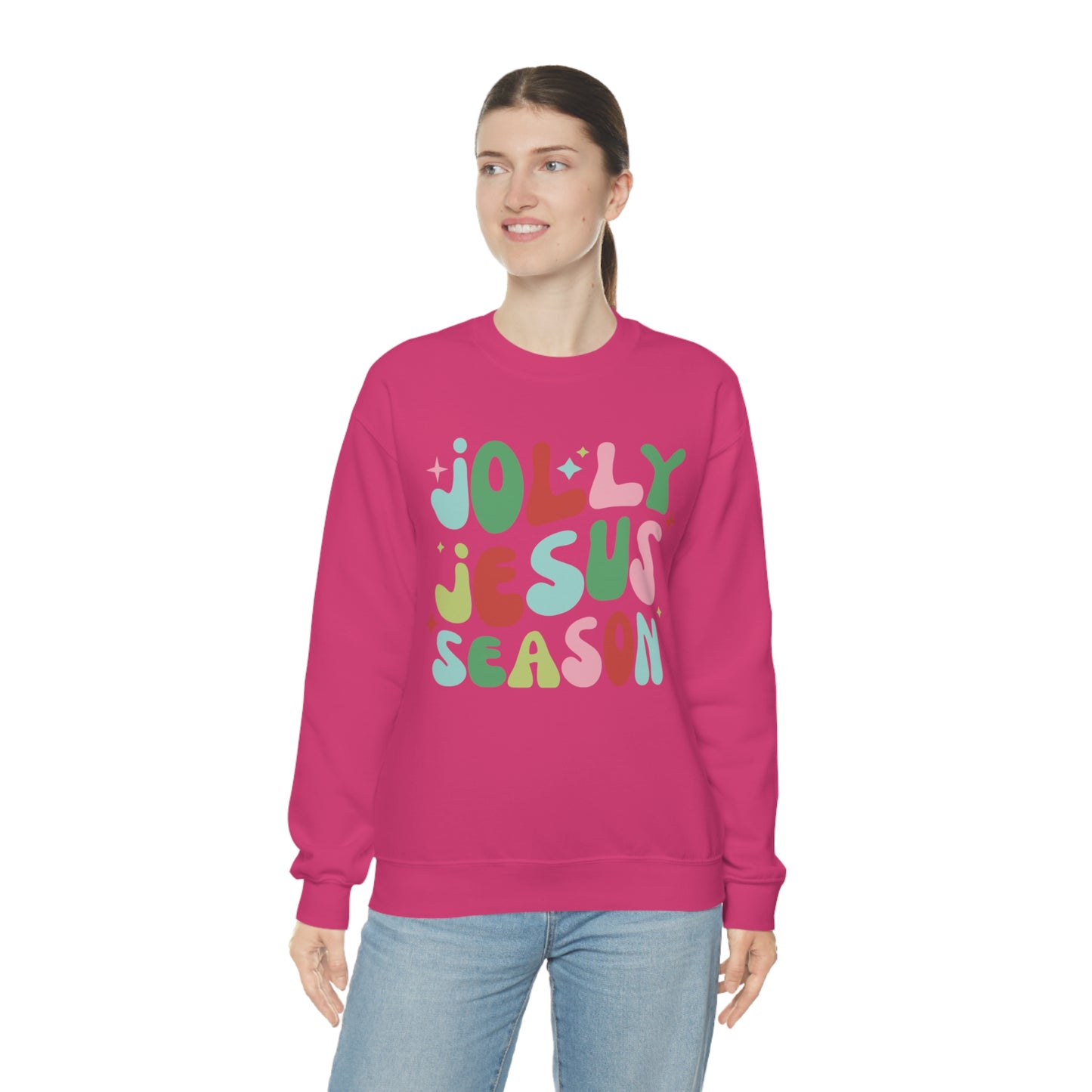 Jolly Jesus Season Heavyweight Crewneck Sweatshirt