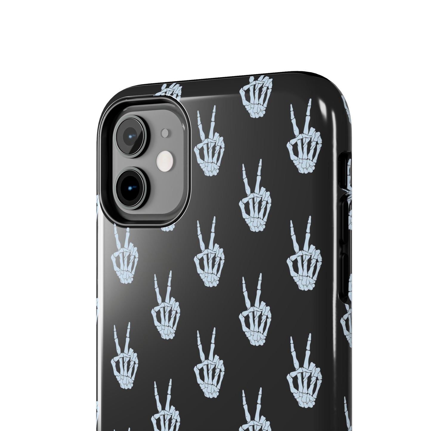 Skeleton Hand Peace Sign Tough Phone Cases