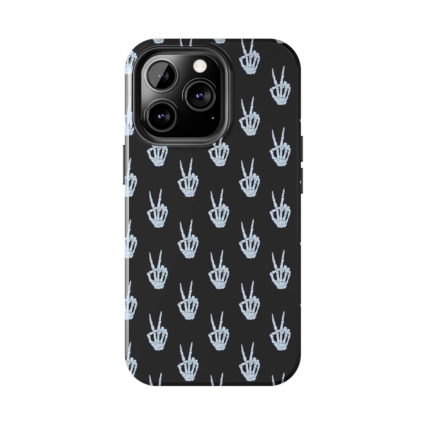 Skeleton Hand Peace Sign Tough Phone Cases