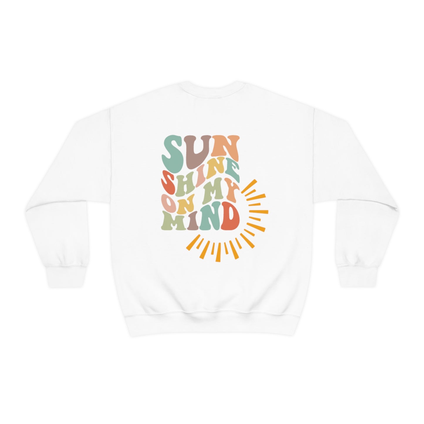 "Sunshine on My Mind" (Front & Back Design) - Unisex Heavy Blend™ Crewneck Sweatshirt