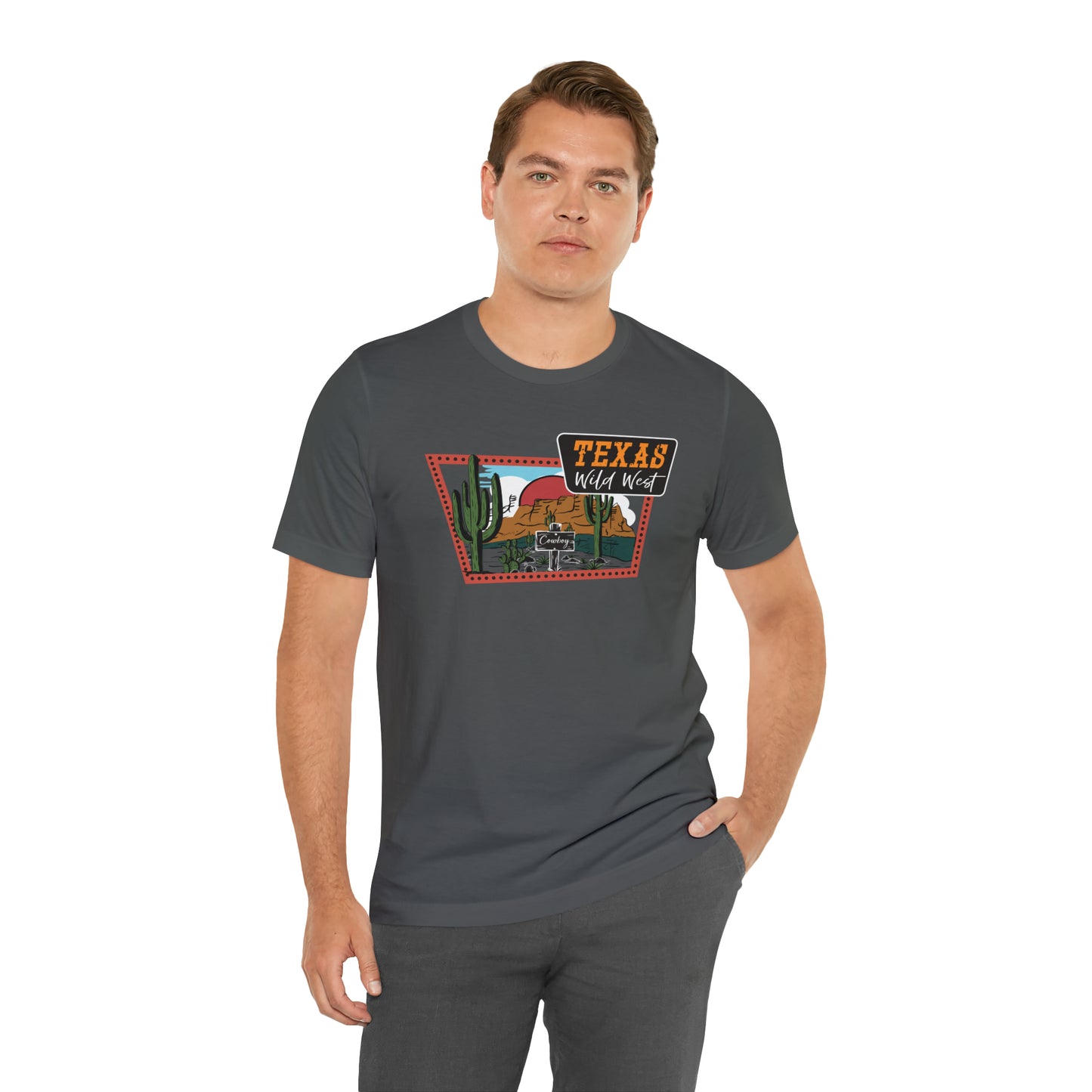 Texas Wild West Unisex Jersey Short Sleeve Tees