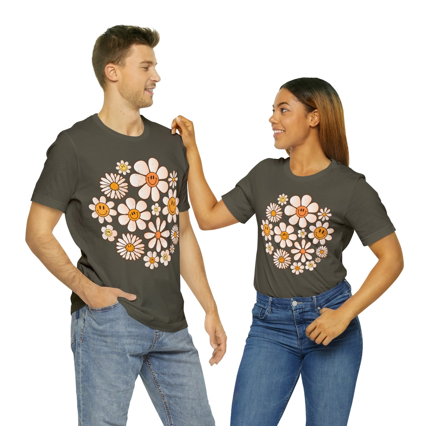 Distressed Smiling Daisies T-Shirt