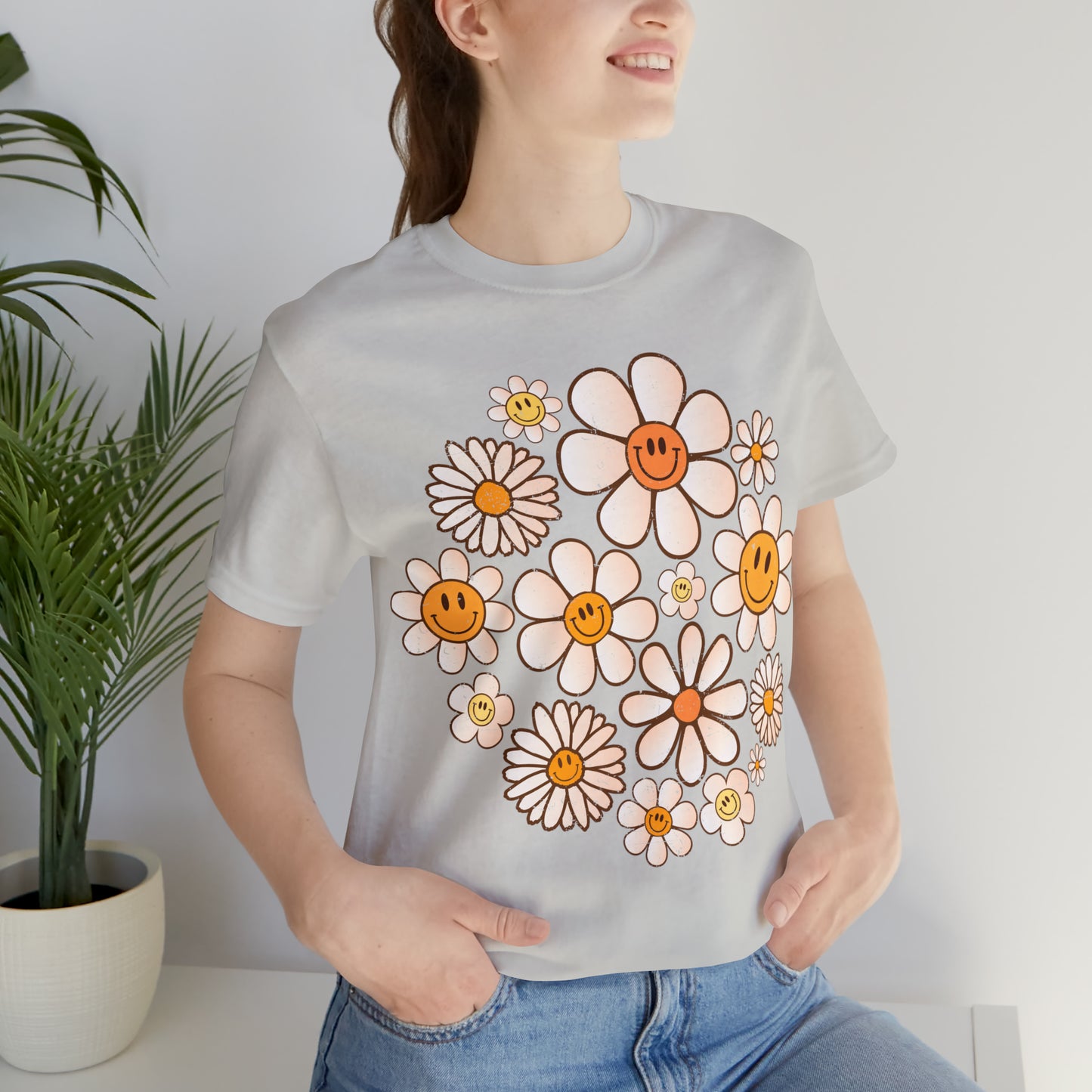 Distressed Smiling Daisies T-Shirt