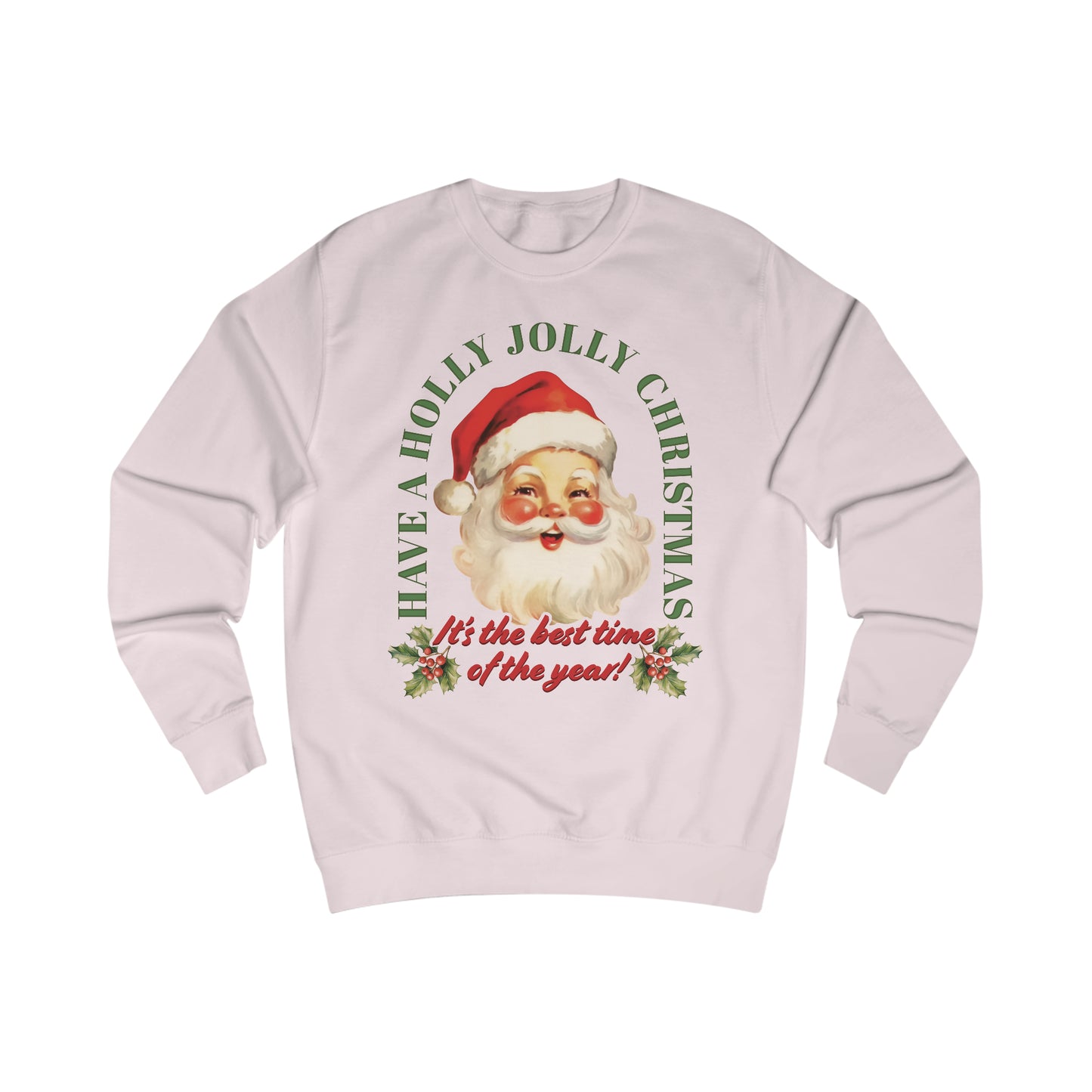 Have a Holly Jolly Christmas Arched Classic Santa Unisex Heavy Blend™ Crewneck Sweatshirt