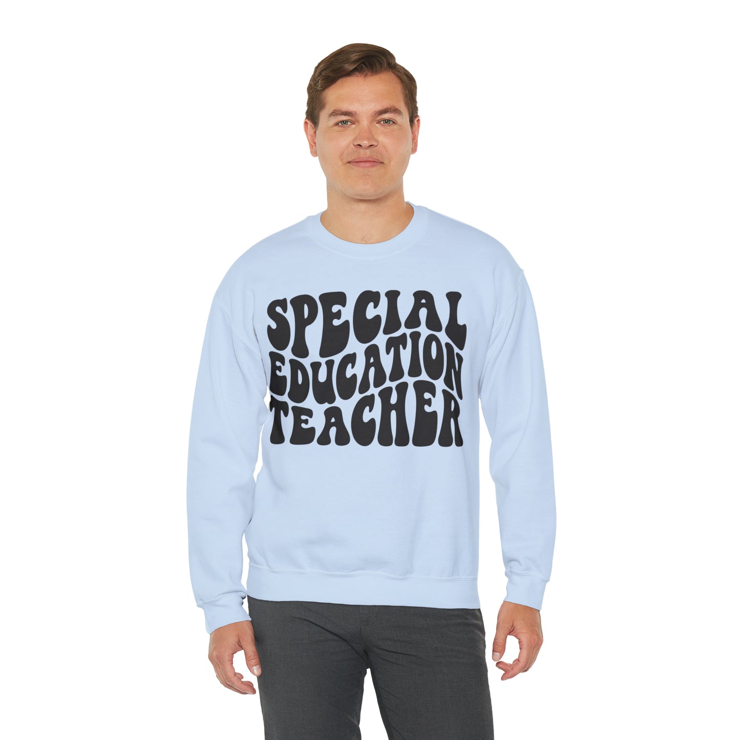 Special Education Teacher Black Logo Unisex Heavy Blend™ Crewneck Sweatshirt