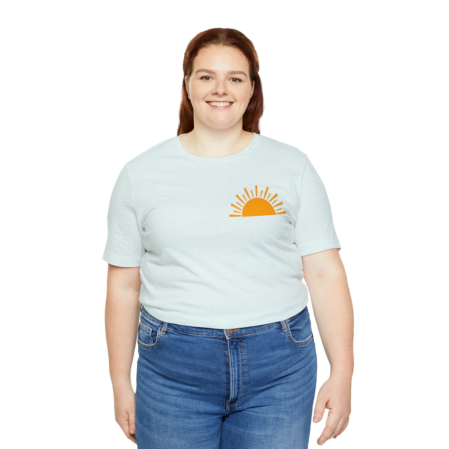 "Sunshine on My Mind"  (Front and Back Design)  Unisex Jersey Short Sleeve Tee