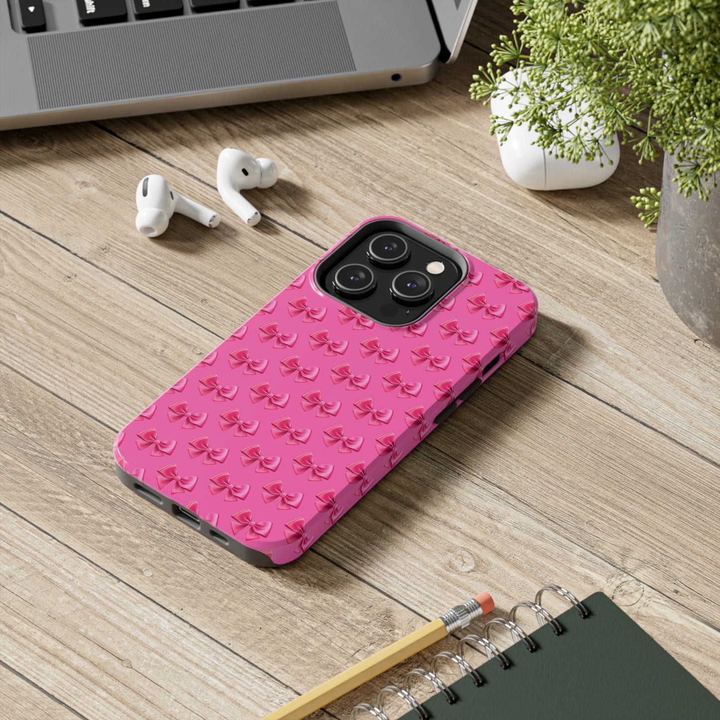 Barbie Pink Bows Themed Tough Phone Cases